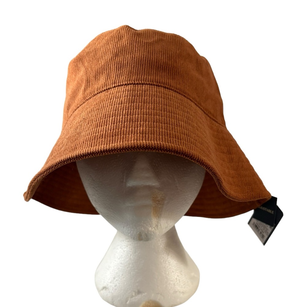 Universal Thread Corduroy Orange Bucket Hat - Picture 2 of 9
